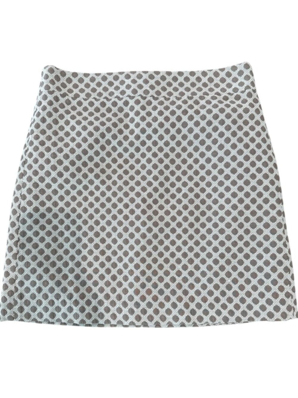 LOFT Brown & Off-White Textured Mini Skirt – Size 6
